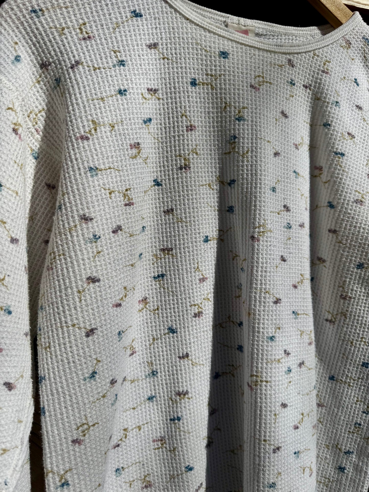 90s Floral Hanes Thermal