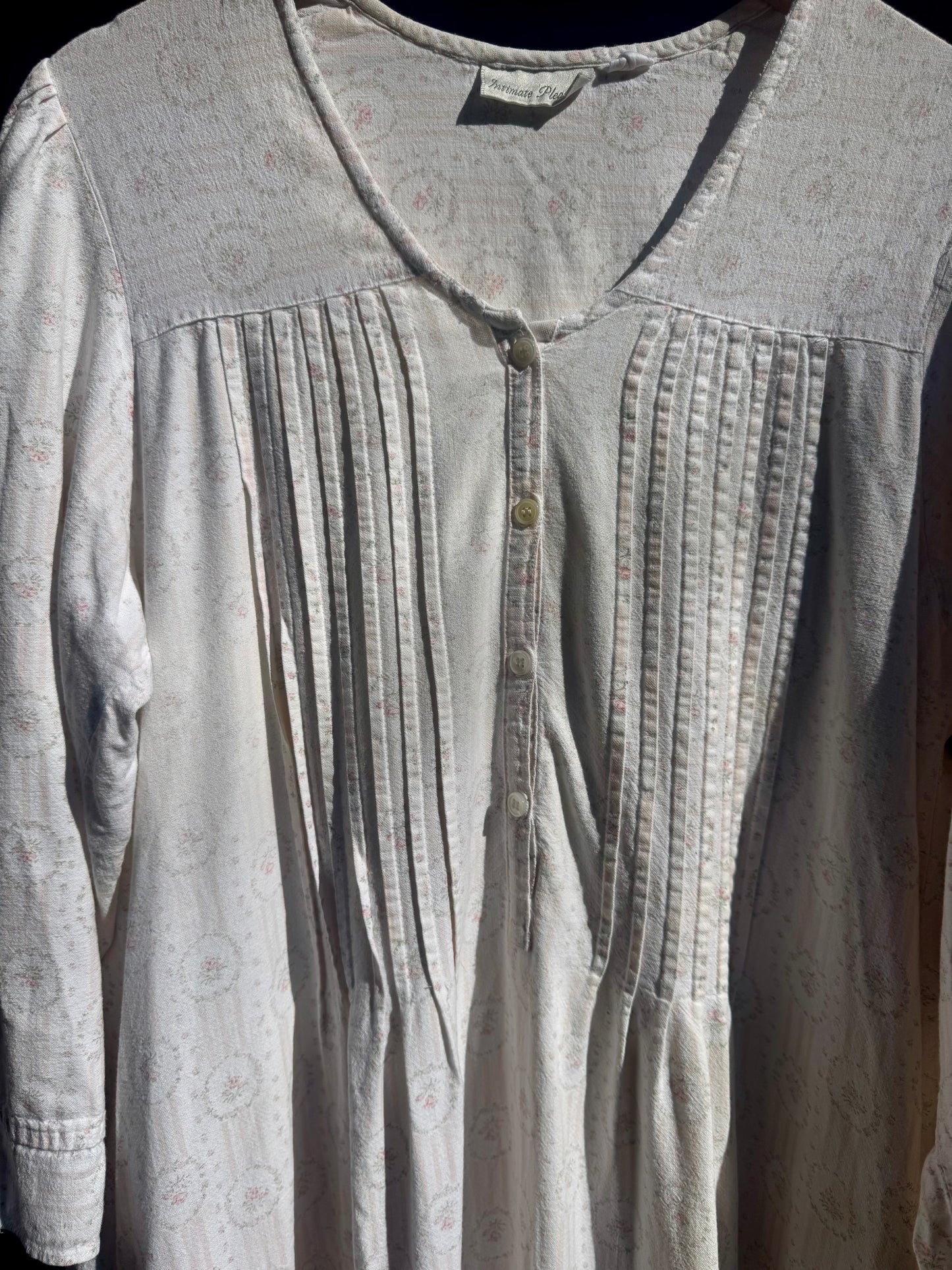 80s Cotton Floral Maxi or Nighty