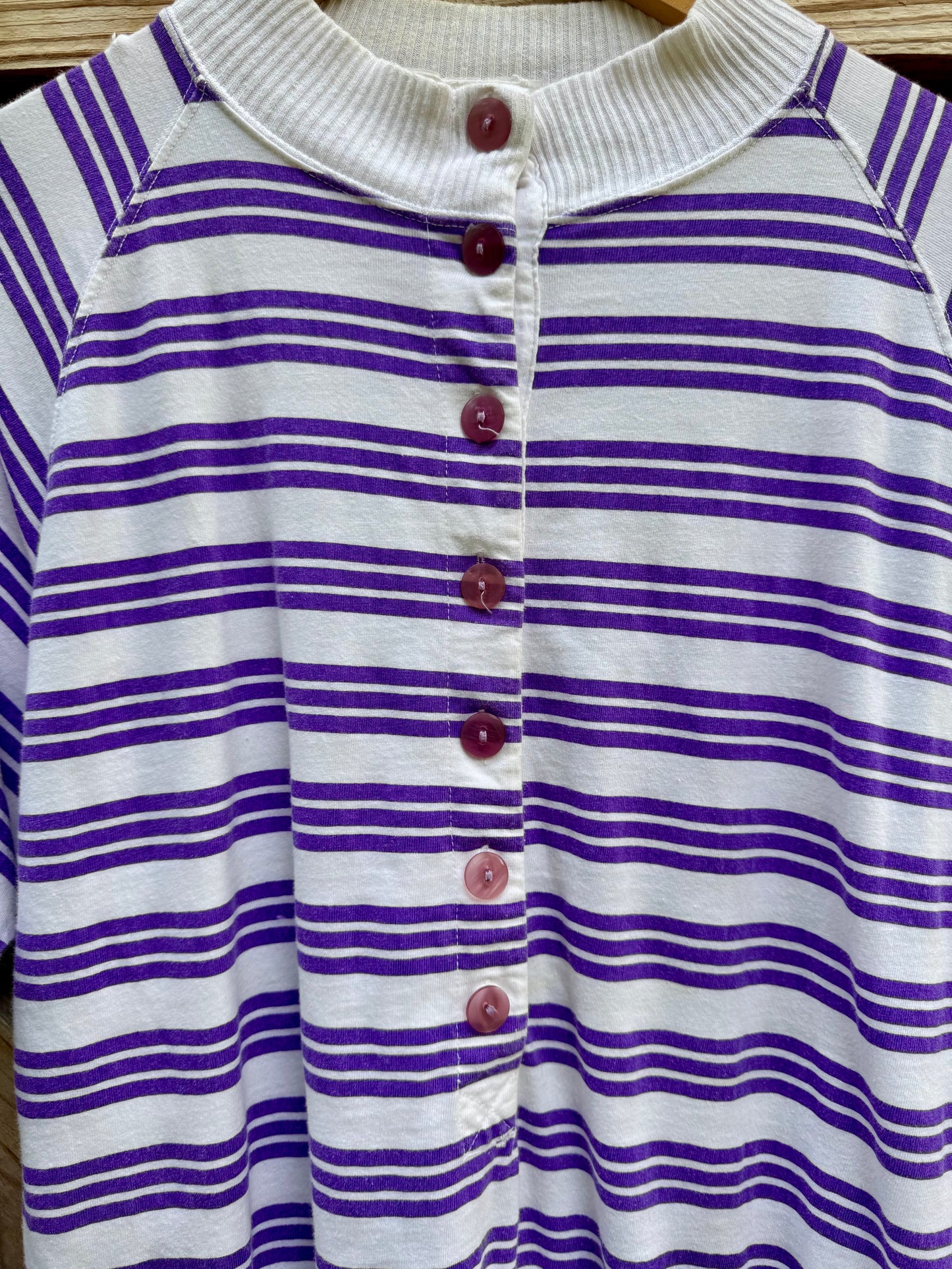 90s Cotton & Bows Striped Shirt