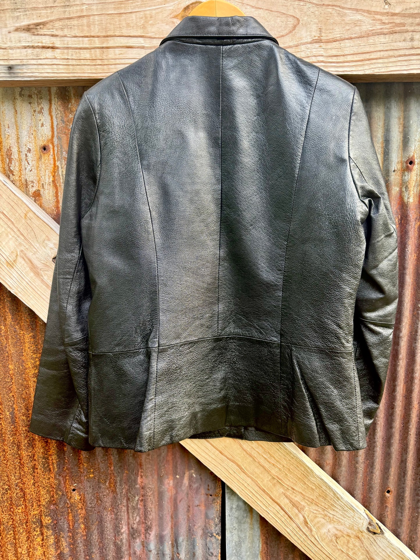 Leather Blazer Style Jacket