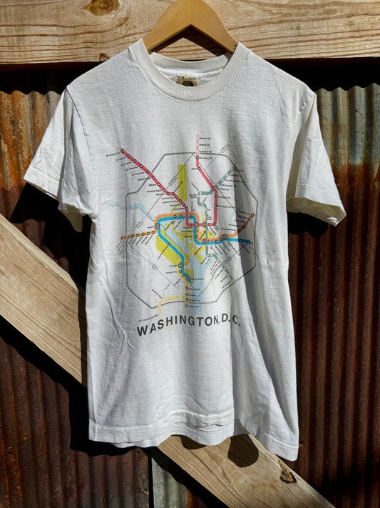 Vintage Washington Metro Map T-Shirt
