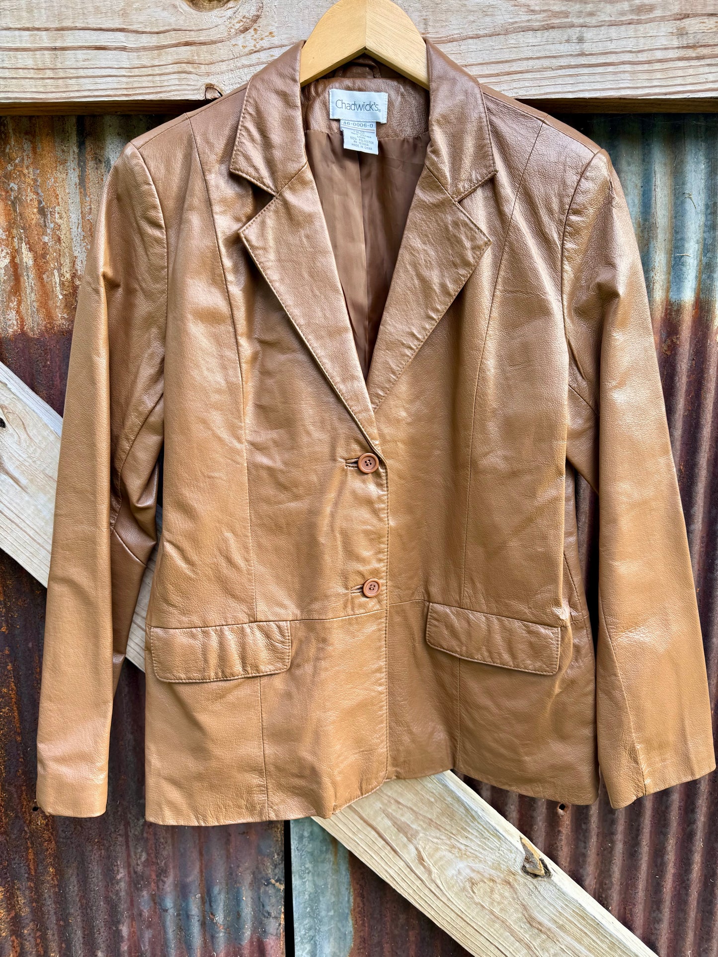 Cognac Leather Jacket