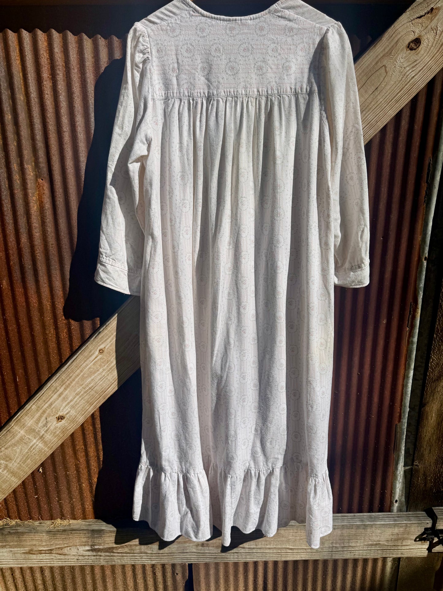 80s Cotton Floral Maxi or Nighty