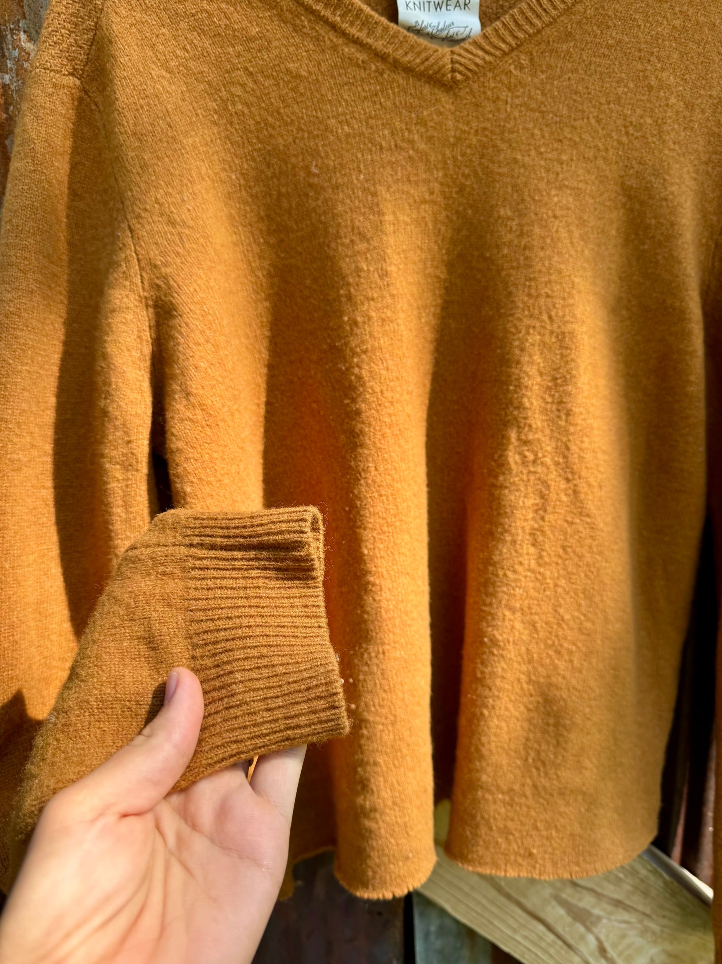 Lambswool Tricot Knit Sweater