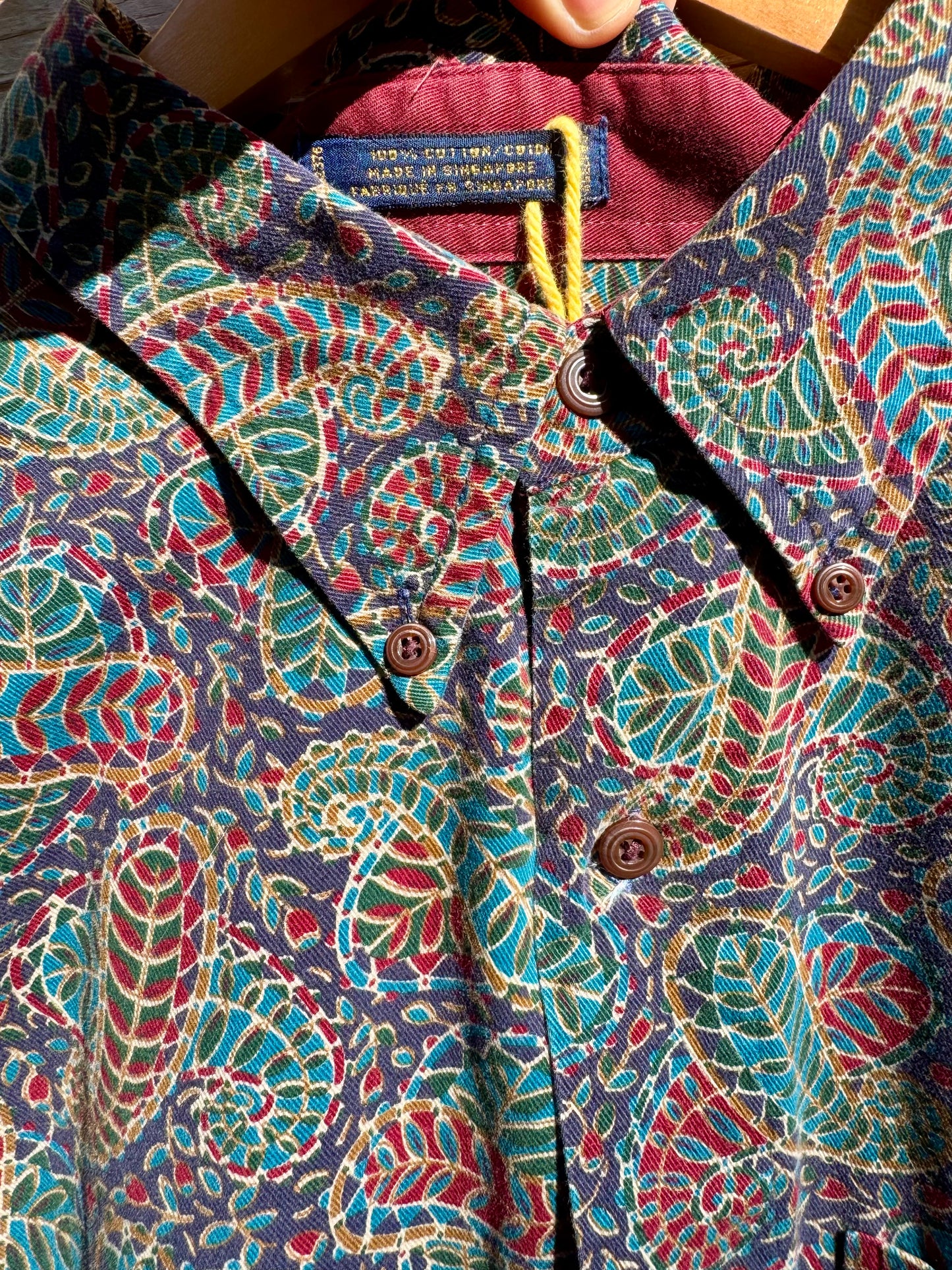 Cotton Paisley Button Down