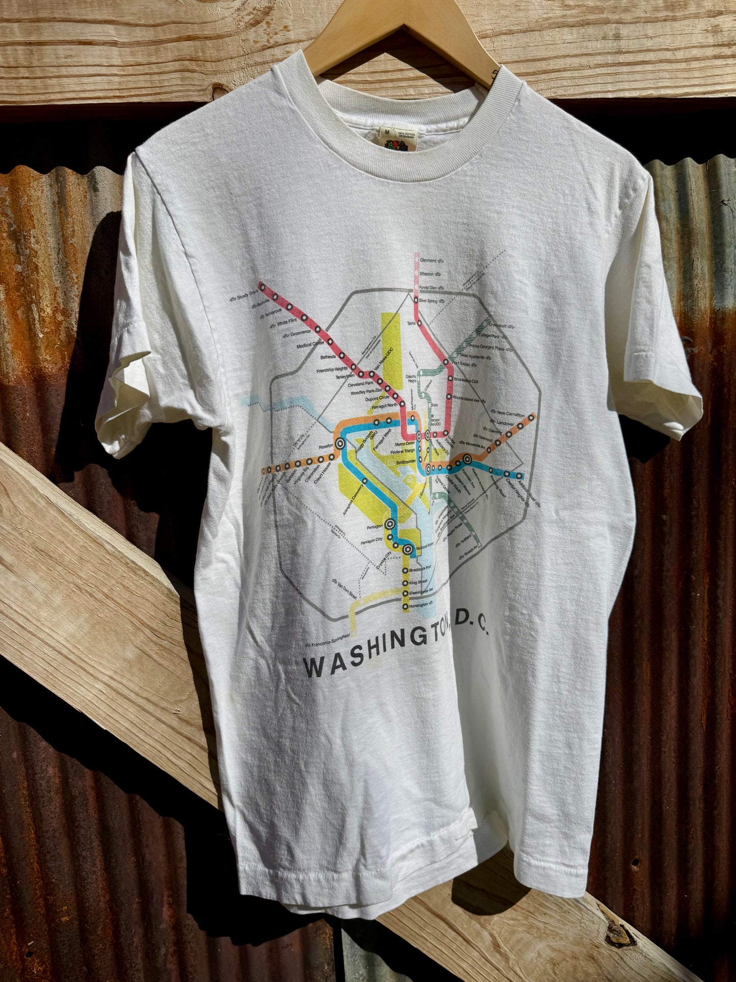 Vintage Washington Metro Map T-Shirt