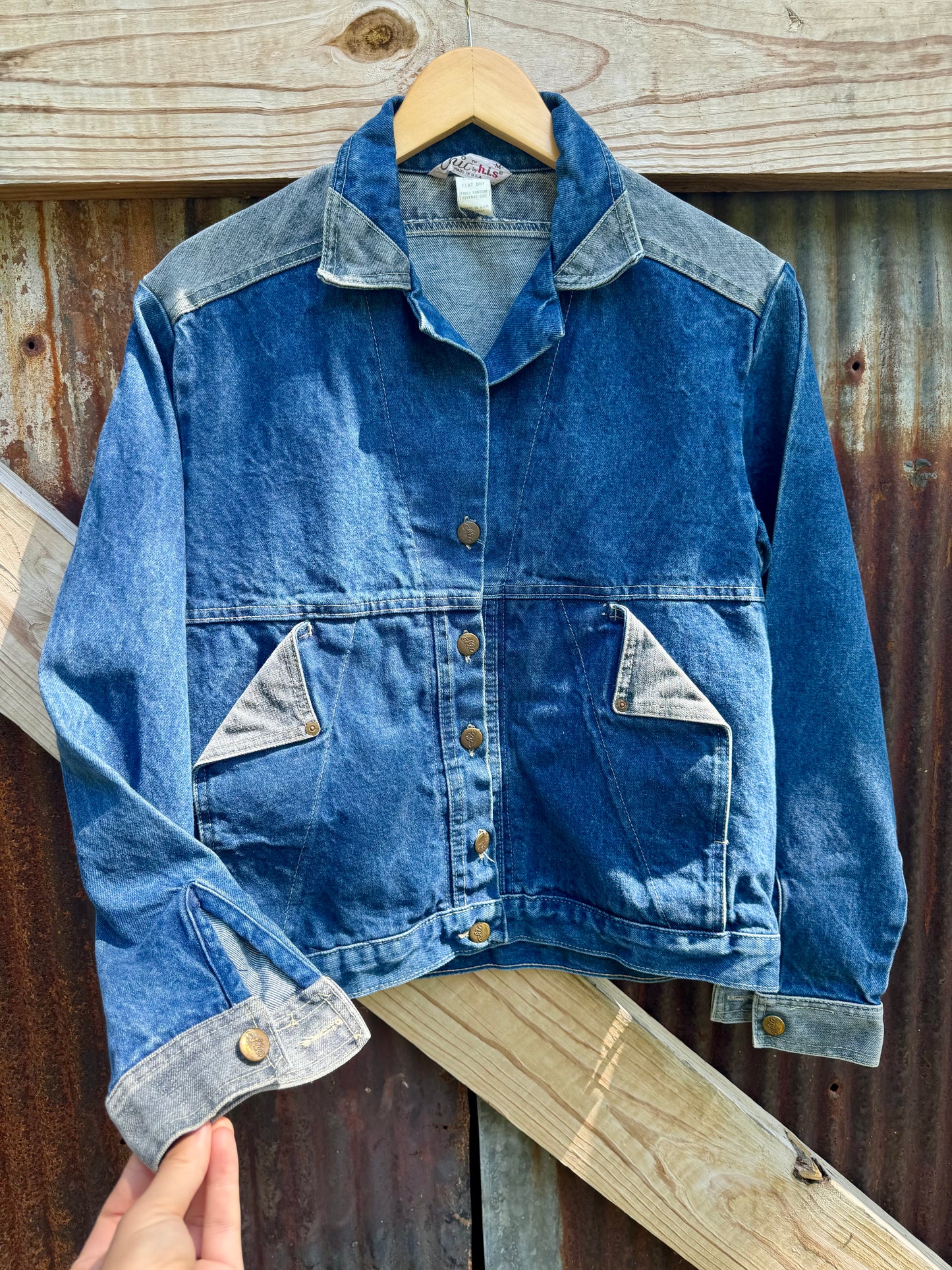 H.I.S Chic Two-Toned Denim Jacket