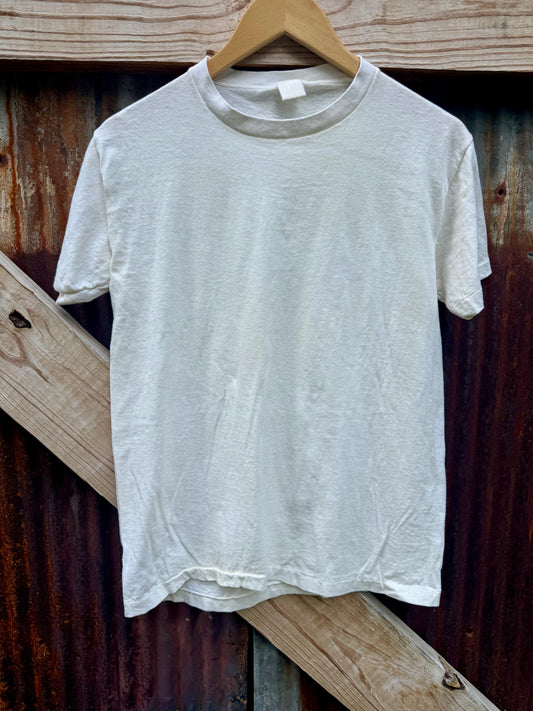 Vintage Single Stitch White Tee
