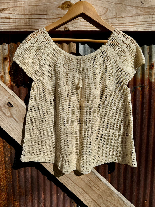 Crotchet A-Line Blouse