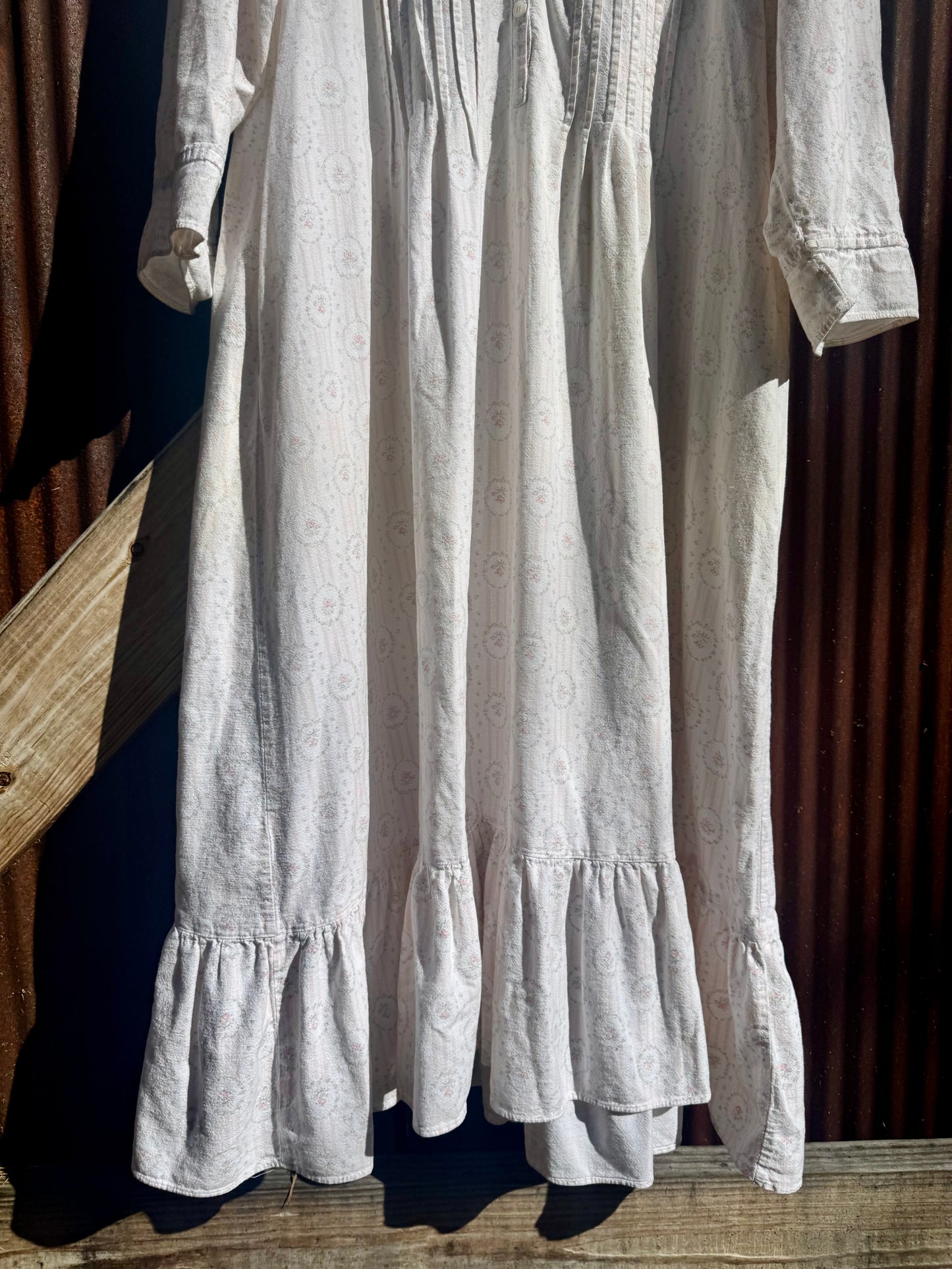 80s Cotton Floral Maxi or Nighty