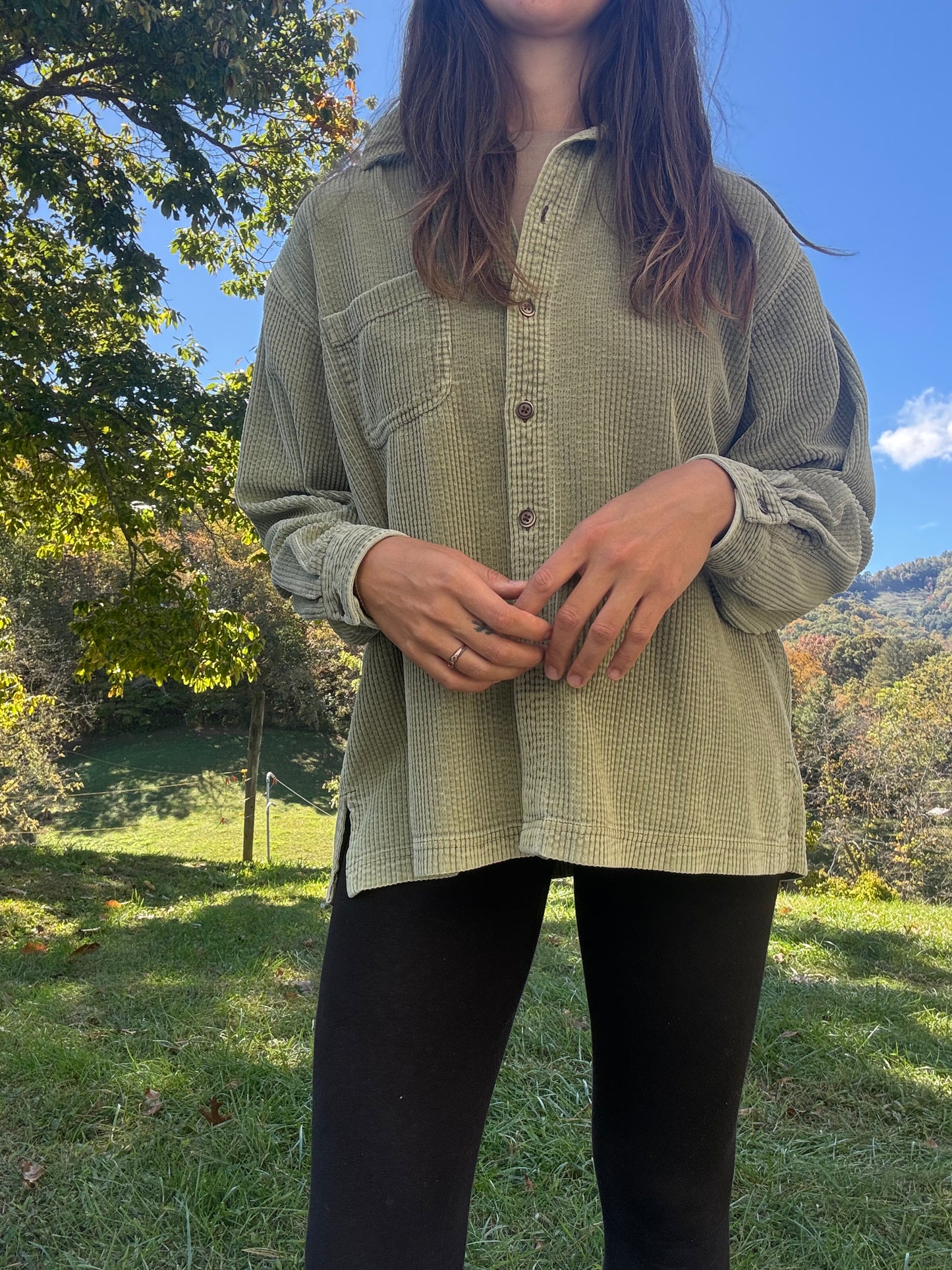 LL Bean Wide Wale Corduroy Buttondown