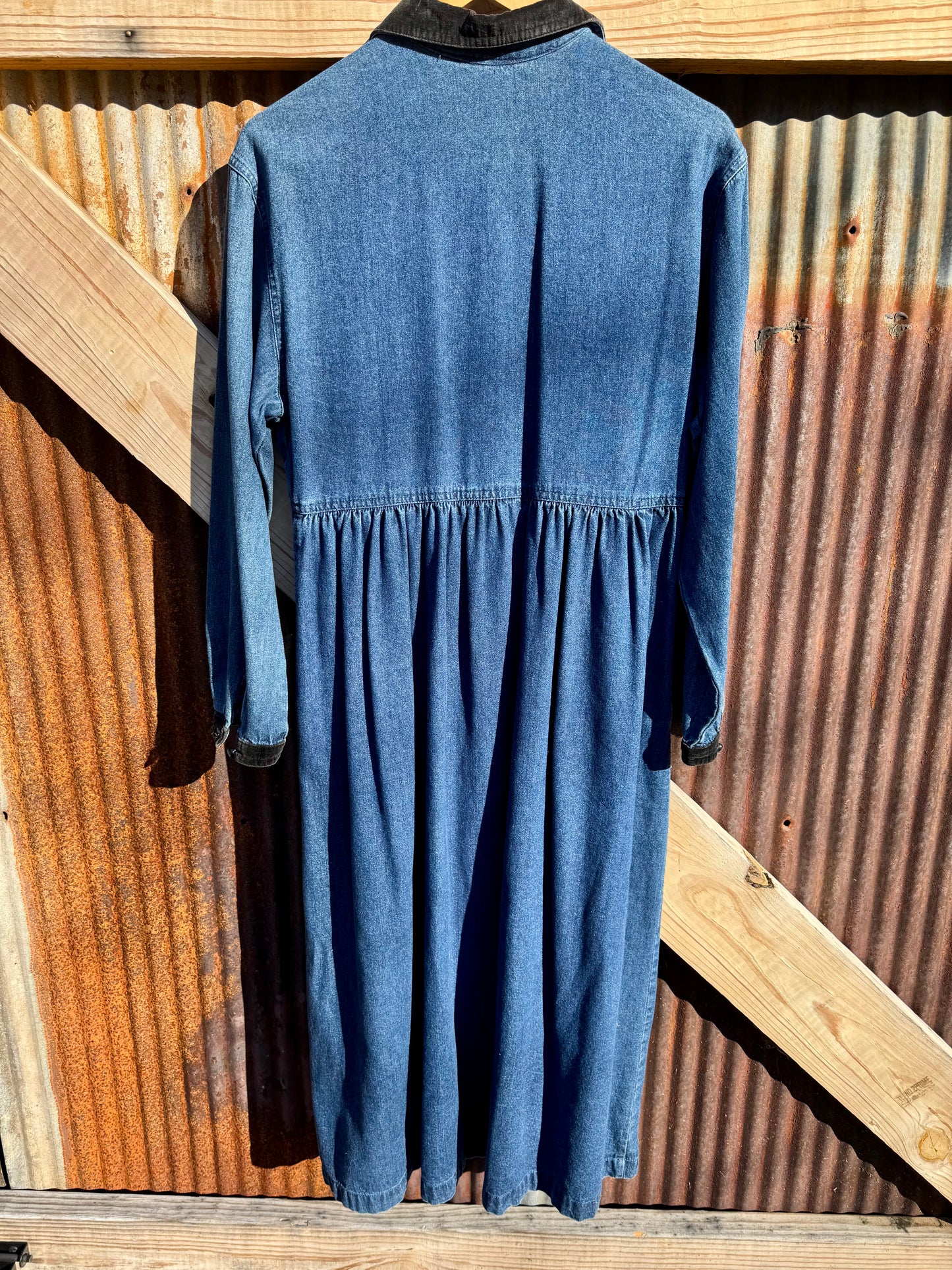 90s Denim Maxi Dress