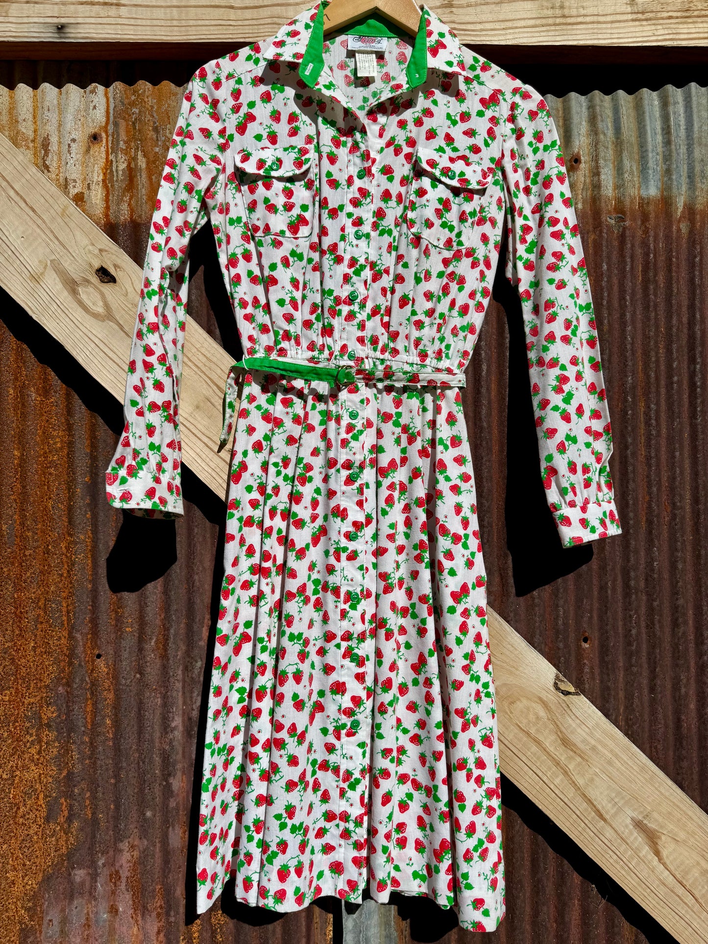 70s Lanz Strawberry Dress