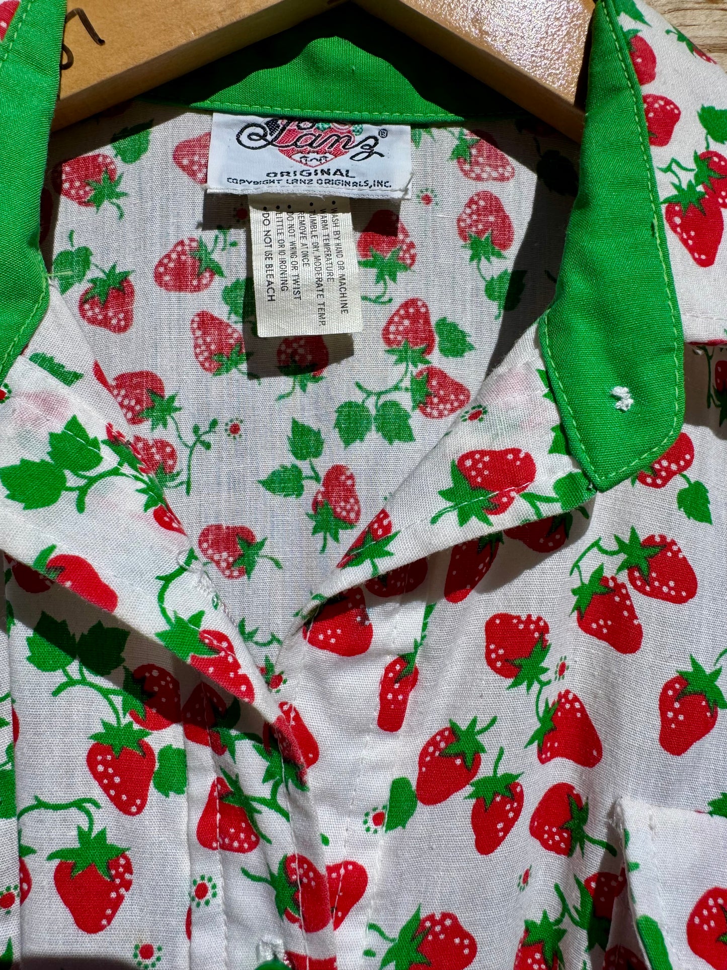 70s Lanz Strawberry Dress