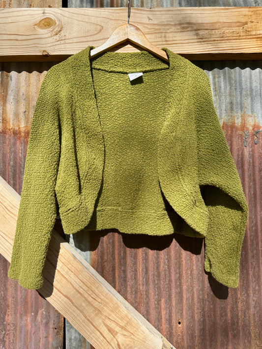 90s CMC Green Knit Cardigan