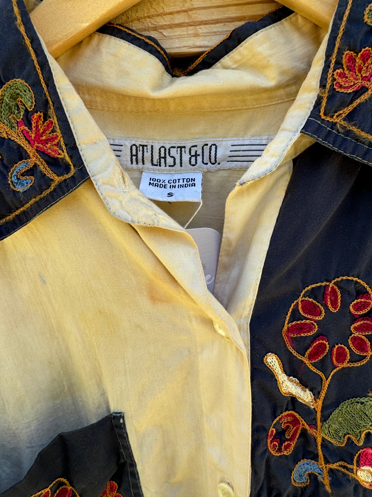 Avocado Dyed Cotton Buttondown