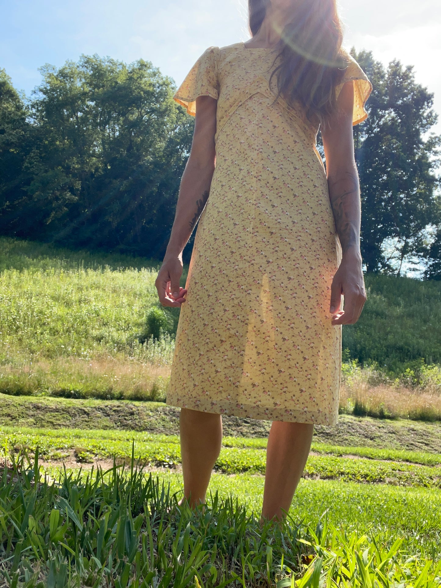 Handmade Cotton Floral Dress